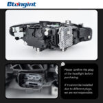 Dual Hook LED Headlight Assembly For BMW 3 Series F30, Modified DRL & Turn Signal Lamp.
