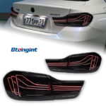 M4 CSL Style LED Tail Light Assembly For BMW 4 Series F32 2013-2019, Modified Sequential Dynamic Turn Signal.