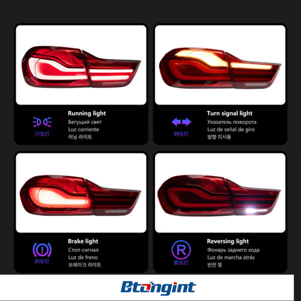 New Style LED Tail Light Assembly For BMW 4 Series F32, LED Running Lamp Brake Light Sequential Turn Signal.