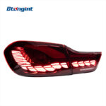 New Dragon Scale LED Tail Light Assembly For BMW 4 Series F32 F36, Sequential Turn Signal & Brake Light.