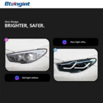 Blueberry Style LED Projector Headlight Assembly For BMW 5GT F07, LED DRL Sequential Turn Signal.
