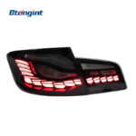 Dragon Scale LED Tail Light Assembly For BMW 5 Series F10 F18, Dynamic Scanning Sequential Turn Signal.