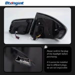 Dragon Scale LED Tail Light Assembly For BMW 5 Series F10 F18, Dynamic Scanning Sequential Turn Signal.