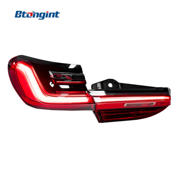 Full-Width Taillight Assembly For BMW 7 Series F02 G11 G12, Upgrade to G12 Style, Sequential LED DRL, Dynamic Scan Light.