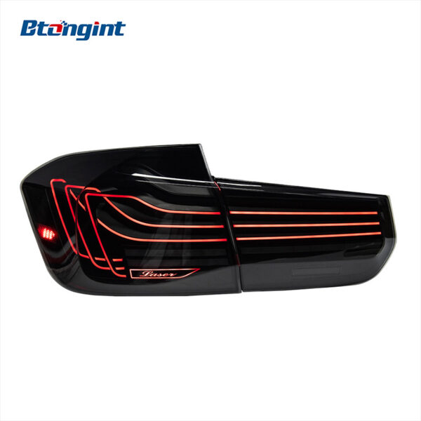 For BMW 3 Series F30 F35 M3 F80 Laser Style Taillights, RGB Color Customizable, Retrofit LED Dynamic Sequential Turn Signal Lamp Assembly.
