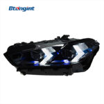 For BMW X5 E70 Retrofit New G18 Arrow Shape Headlamp Assembly, LED Projector Lamp, Daytime Running Light & Sequential Turn Signal.
