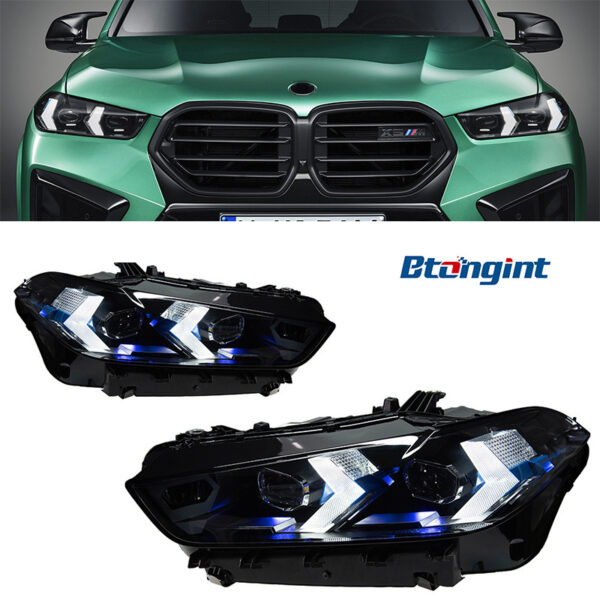 For BMW X5 E70 Retrofit New G18 Arrow Shape Headlamp Assembly, LED Projector Lamp, Daytime Running Light & Sequential Turn Signal.