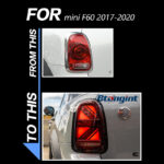 For MINI Countryman F60 Retrofit New Style Union Jack LED Tail Lamp Assembly, Dynamic Sequential Turn Signal.