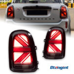 For MINI Countryman F60 Retrofit New Style Union Jack LED Tail Lamp Assembly, Dynamic Sequential Turn Signal.