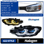 LED Headlight Assembly For BMW 3 Series F30 F35 2013-2018, M3 Style Upgrade LED Front Lamp With Laser Lens DRL.