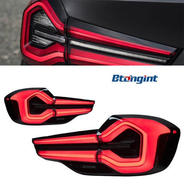 LED Tail Light Assembly For BMW X3 G01 G08, Modified LED Rear Taillights With Sequential Dynamic Turn Signal & Running Light.
