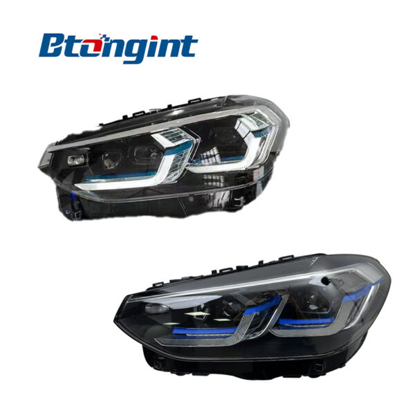 Laser Headlight Assembly For BMW X3 G01 G08 2018-2021, Old To New Upgrade Front Headlamp With DRL.