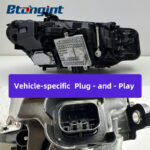 LED Headlight Assembly For BMW 3 Series G20 G28 2023-2024, Dual Color DRL Front Headlamp.