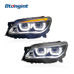 LED Headlight Assembly For BMW 7 Series F01 F02 2009-2015, Modified LED DRL & Projector Lens Headlamp.