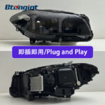 LED Headlight Assembly For BMW 5 Series F10 F18 2010-2017, Modified Fang Style Projector Lens Front Headlamp.