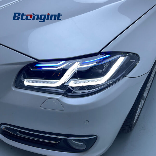 LED Headlight Assembly For BMW 5 Series F10 F18 2011-2017, Modified Upgrade To G38 Thunder Style Headlamp.