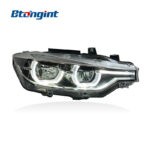 LED Headlight Assembly For BMW 3 Series F30 F35 2013-2018, Modified Spoon Style Dual Color DRL Front Headlamp