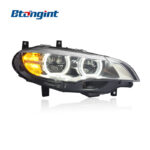 For BMW 1 Series F20 Headlight Assembly, High Configuration LED Angel Eye DRL Lens Xenon Headlamp Upgrade