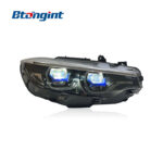 For 2014-2019 BMW 4 Series F32 Headlight Assembly, M4 GTS Style Spoon LED DRL Headlamp Upgrade