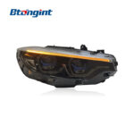 For 2014-2019 BMW 4 Series F32 Headlight Assembly, M4 GTS Style Spoon LED DRL Headlamp Upgrade