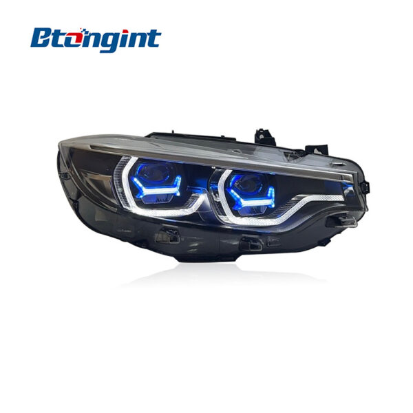 For 2014-2019 BMW 4 Series F32 Headlight Assembly, M4 GTS Style Spoon LED DRL Headlamp Upgrade