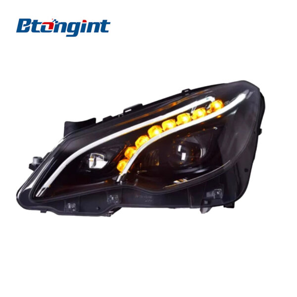For Mercedes-Benz E-Class Coupe W207 Headlight Assembly, E200 E260 E300 Old to New LED Headlamp Upgrade