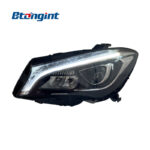 For 2014-2019 Mercedes-Benz CLA W117 Headlight Assembly, Low to High Spec Light Guide Full LED DRL Headlamp Upgrade