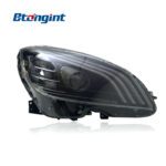 For 2007-2010 Mercedes-Benz C-Class W204 Headlight Assembly, Maybach Style LED DRL Lens Headlamp Upgrade