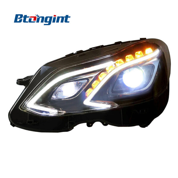 For 2010-2016 Mercedes-Benz E-Class W212 Headlight Assembly, E180 E200 E260L High Spec DRL Headlamp Upgrade