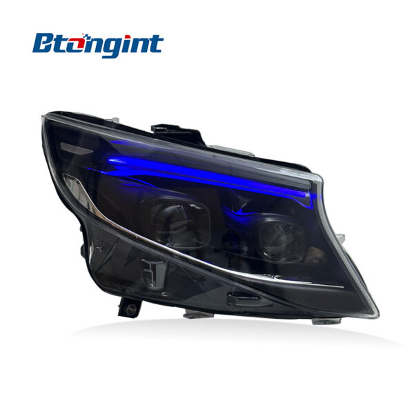 For 2016‑2023 Mercedes‑Benz Vito W447 V‑Class Headlight Assembly, VITO‑Style LED Headlamp With DRL & Sequential Turn Signal Upgrade