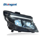 For 2016‑2023 Mercedes‑Benz Vito W447 V‑Class Headlight Assembly, VITO‑Style LED Headlamp With DRL & Sequential Turn Signal Upgrade