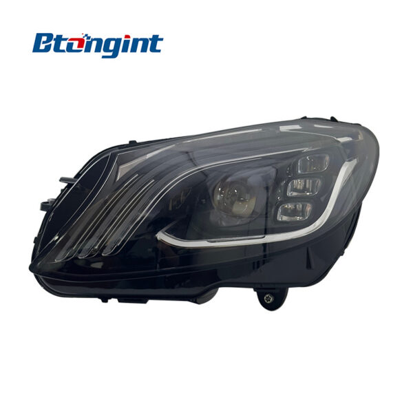 For 2015‑2021 Mercedes‑Benz C‑Class W205 Headlight Assembly, S‑Class Maybach‑Style LED Lens Headlamp With DRL & Sequential Turn Signal Upgrade