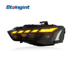 For 2012‑2016 Audi A5 Headlight Assembly, New‑Style LED Dynamic Running DRL Headlamp With Sequential Turn Signal Upgrade
