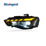 For 2012‑2016 Audi A5 Headlight Assembly, New‑Style LED Dynamic Running DRL Headlamp With Sequential Turn Signal Upgrade