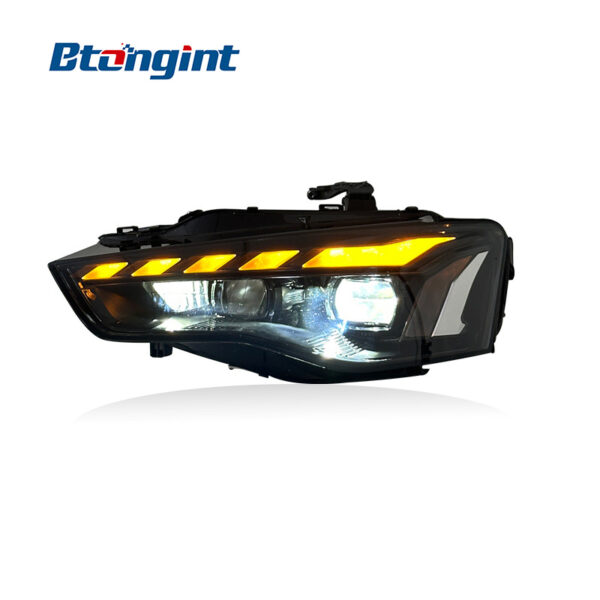 For 2012‑2016 Audi A5 Headlight Assembly, New‑Style LED Dynamic Running DRL Headlamp With Sequential Turn Signal Upgrade