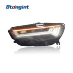 For 2012‑2018 Audi A6L C7 Headlight Assembly, C8 New‑Style High‑Spec Matrix LED Headlamp With DRL & Sequential Turn Signal Upgrade