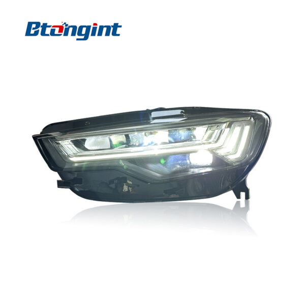 For 2012‑2018 Audi A6L C7 Headlight Assembly, C8 New‑Style High‑Spec Matrix LED Headlamp With DRL & Sequential Turn Signal Upgrade