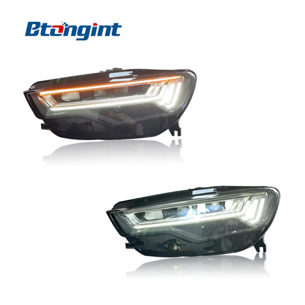 For 2012‑2018 Audi A6L C7 Headlight Assembly, C8 New‑Style High‑Spec Matrix LED Headlamp With DRL & Sequential Turn Signal Upgrade