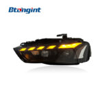 For 2013‑2016 Audi A4L Headlight Assembly, LED Lens Headlamp With DRL & Sequential Turn Signal Upgrade