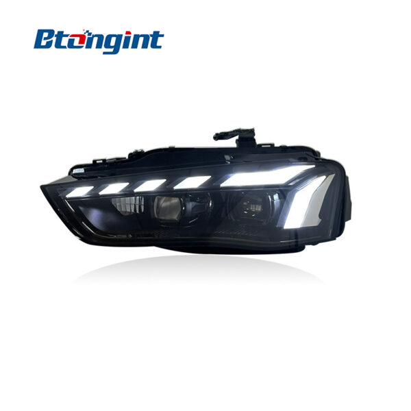 For 2013‑2016 Audi A4L Headlight Assembly, LED Lens Headlamp With DRL & Sequential Turn Signal Upgrade