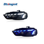 For 2013‑2016 Audi A4L Headlight Assembly, LED Lens Headlamp With DRL & Sequential Turn Signal Upgrade