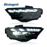 For 2017‑2020 Audi A3 Headlight Assembly, New‑Style LED Headlamp With DRL & Sequential Turn Signal Upgrade