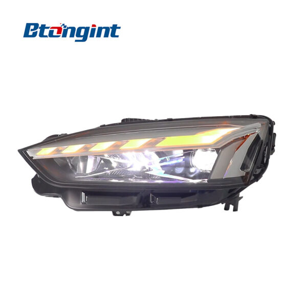 For 2017‑2023 Audi A5 Headlight Assembly, RS‑Style Laser LED Headlamp With DRL & Sequential Turn Signal Upgrade