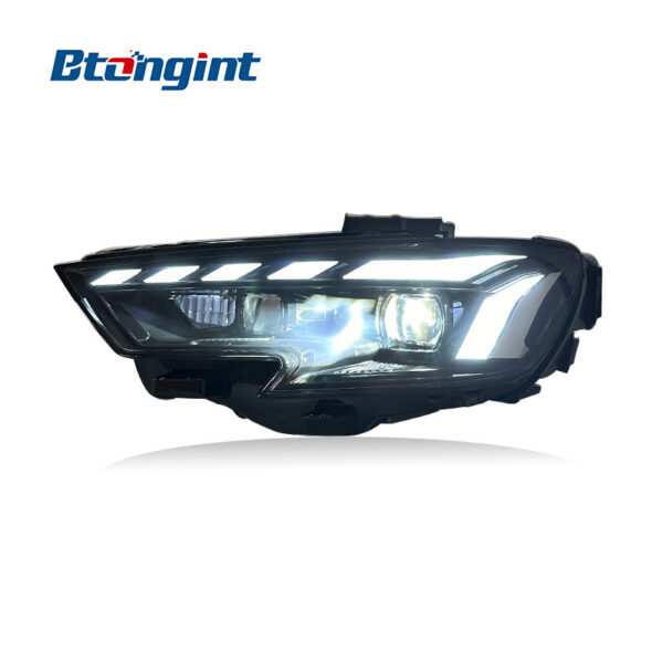 For 2013‑2020 Audi A3 Headlight Assembly, Laser Lens Headlamp With DRL & Sequential Turn Signal Upgrade
