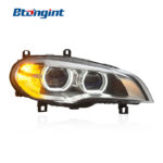Headlight Assembly For BMW X5 E70 2007‑2013 Retrofit New LED Headlight DRL Sequential Turn Signal