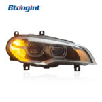 Headlight Assembly For BMW X5 E70 2007‑2013 Retrofit New LED Headlight DRL Sequential Turn Signal