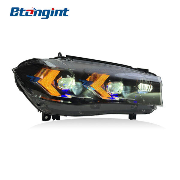 Headlight Assembly For BMW X5 F15 2014‑2018 Retrofit New‑Style LED Laser Lens DRL Turn Signal