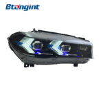 Headlight Assembly For BMW X5 F15 2014‑2018 Retrofit New‑Style LED Laser Lens DRL Turn Signal