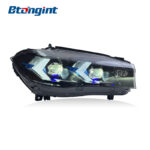 Headlight Assembly For BMW X5 F15 2014‑2018 Retrofit New‑Style LED Laser Lens DRL Turn Signal