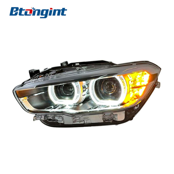 Headlight Assembly For BMW 1‑Series F20 Import 2015‑2018 Retrofit High‑Spec LED Lens DRL Headlamp